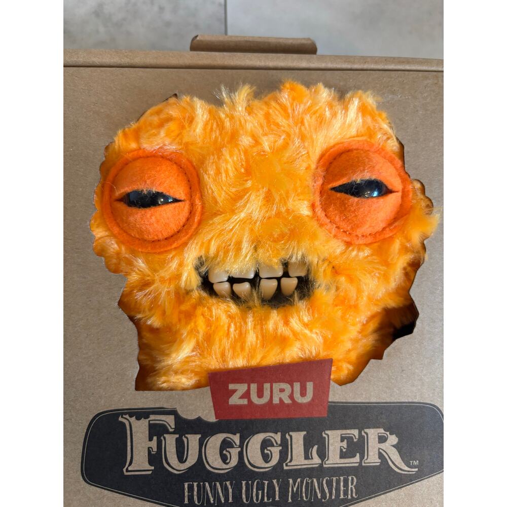 Fuggler Yuzu Funny Ugly Monster Chaos Crew Edition NIB Orange Fluffy Toy